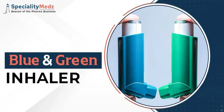 Blue and Green Inhaler
