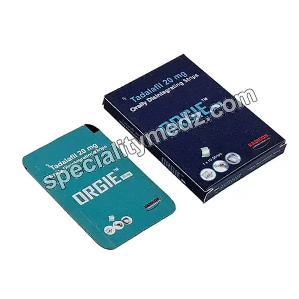 Orgie 20 mg (Tadalafil) (Tadalafil 20mg Orally Disintegrating Strips)