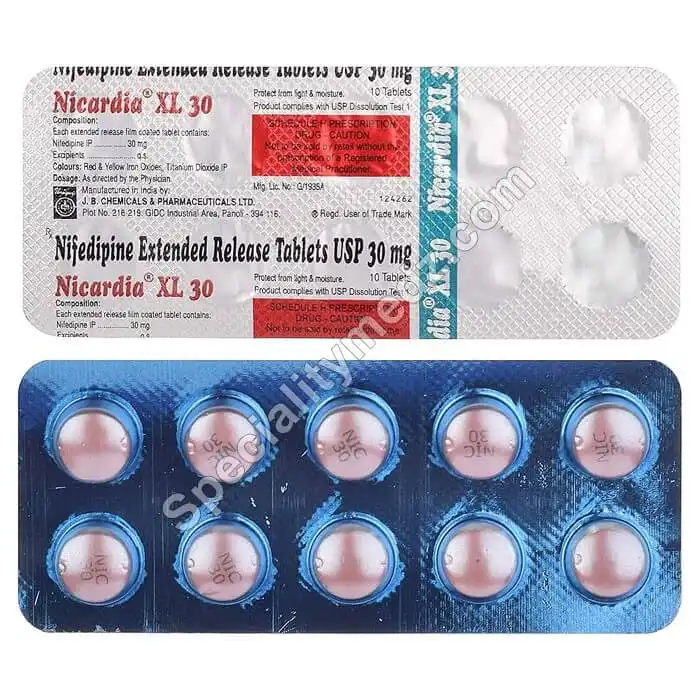 Nicardia XL 30 Mg (Nifedipine)